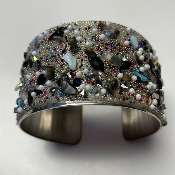 Hand bracelet with colorful stones. - Picture 2 of 7